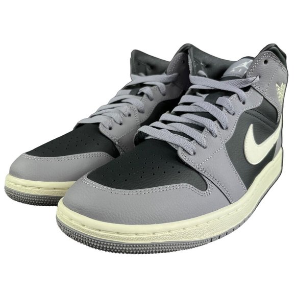 Air Jordan 1 Mid Cement Grey Sail Shoes BQ6472-022 Women's Sizes 11 - 12 - Picture 6 of 9